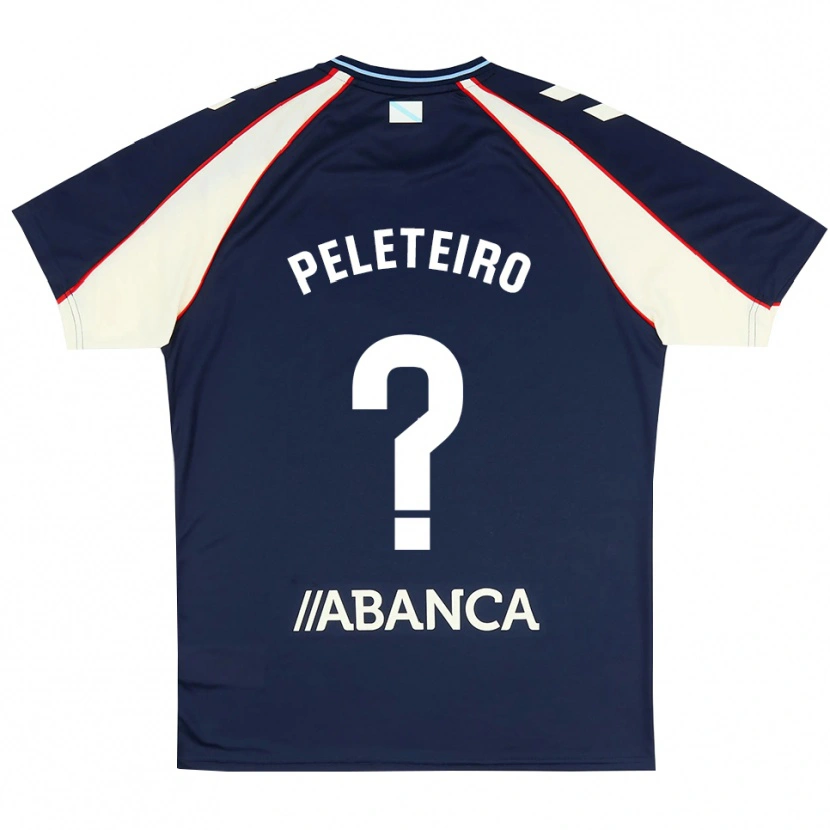 Danxen Kinder Anxo Peleteiro #0 Königsblau Rot Weiß Auswärtstrikot Trikot 2026/27 T-Shirt