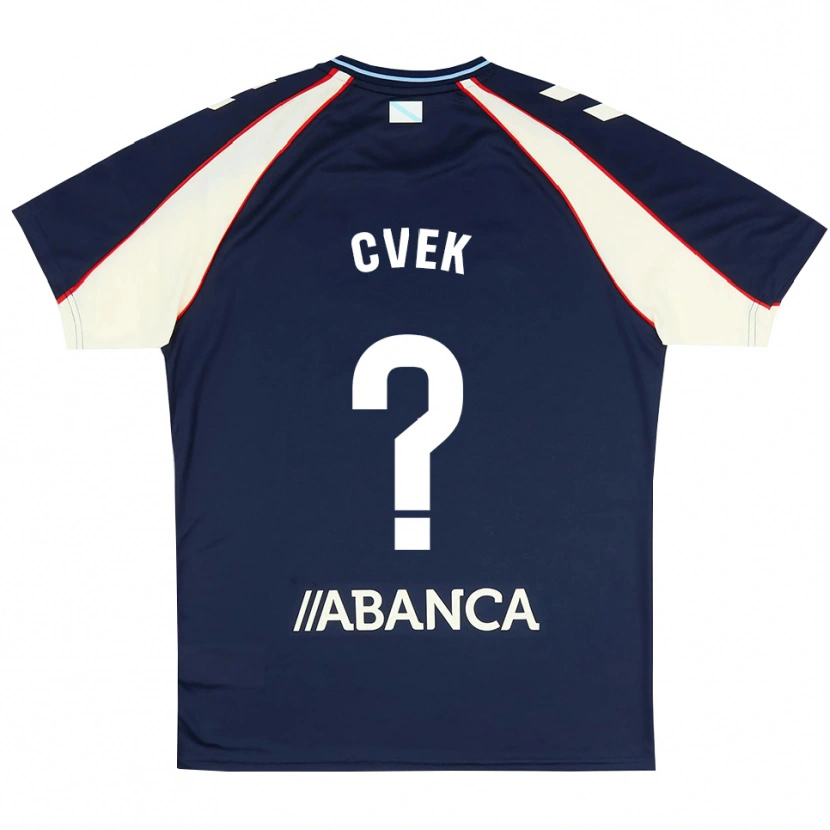 Danxen Kinder William Cvek #0 Königsblau Rot Weiß Auswärtstrikot Trikot 2026/27 T-Shirt