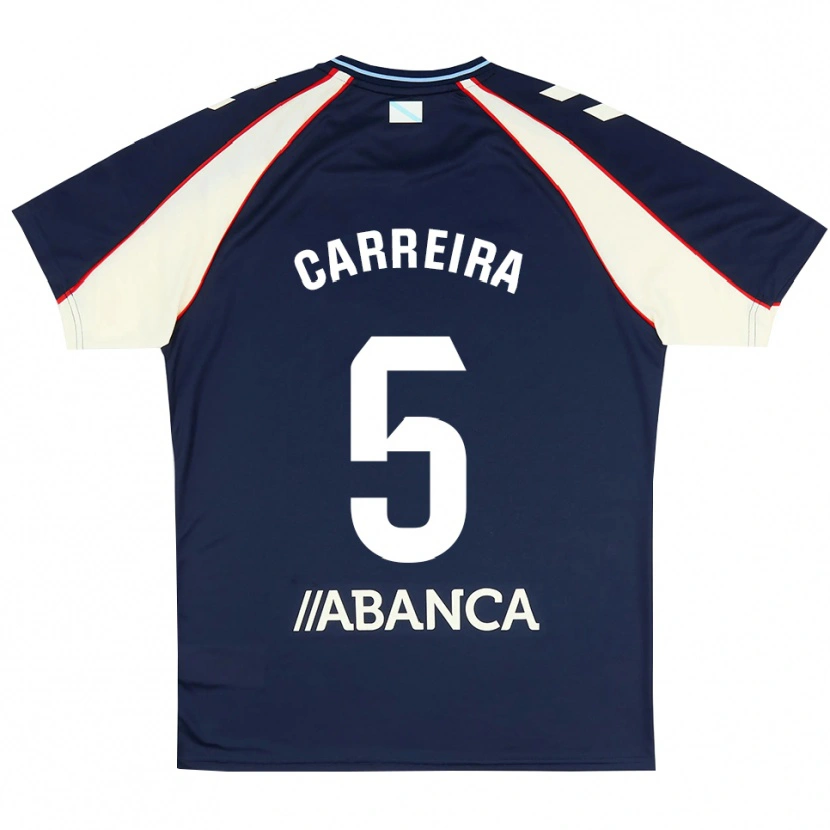 Danxen Kinder Sergio Carreira #5 Königsblau Rot Weiß Auswärtstrikot Trikot 2026/27 T-Shirt