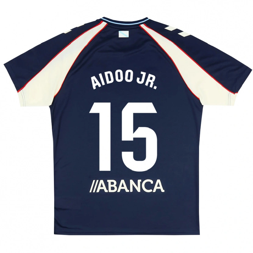 Danxen Kinder Joseph Aidoo #15 Königsblau Rot Weiß Auswärtstrikot Trikot 2026/27 T-Shirt