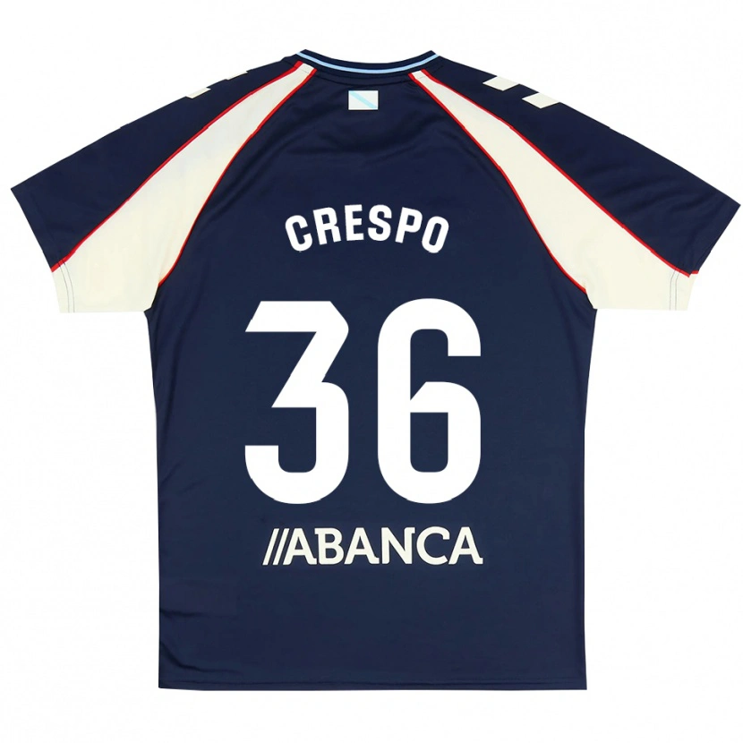 Danxen Kinder Yoel Crespo #36 Königsblau Rot Weiß Auswärtstrikot Trikot 2026/27 T-Shirt