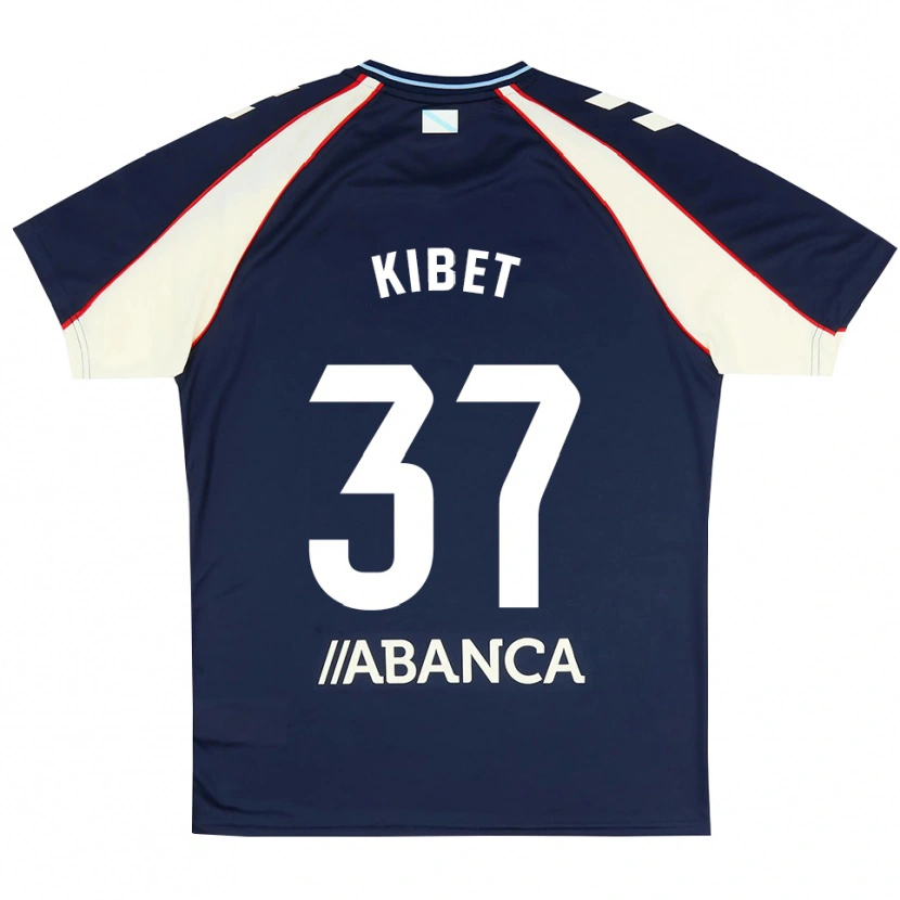 Danxen Kinder Aldrine Kibet #37 Königsblau Rot Weiß Auswärtstrikot Trikot 2026/27 T-Shirt