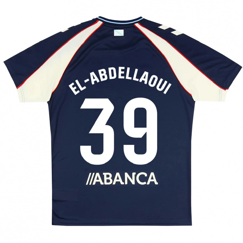 Danxen Kinder Jones El-Abdellaoui #39 Königsblau Rot Weiß Auswärtstrikot Trikot 2026/27 T-Shirt