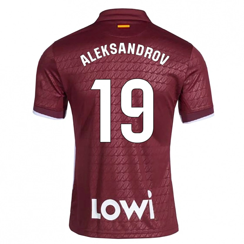 Danxen Kinder Mykyta Aleksandrov #19 Dunkelrot Weiß Auswärtstrikot Trikot 2026/27 T-Shirt