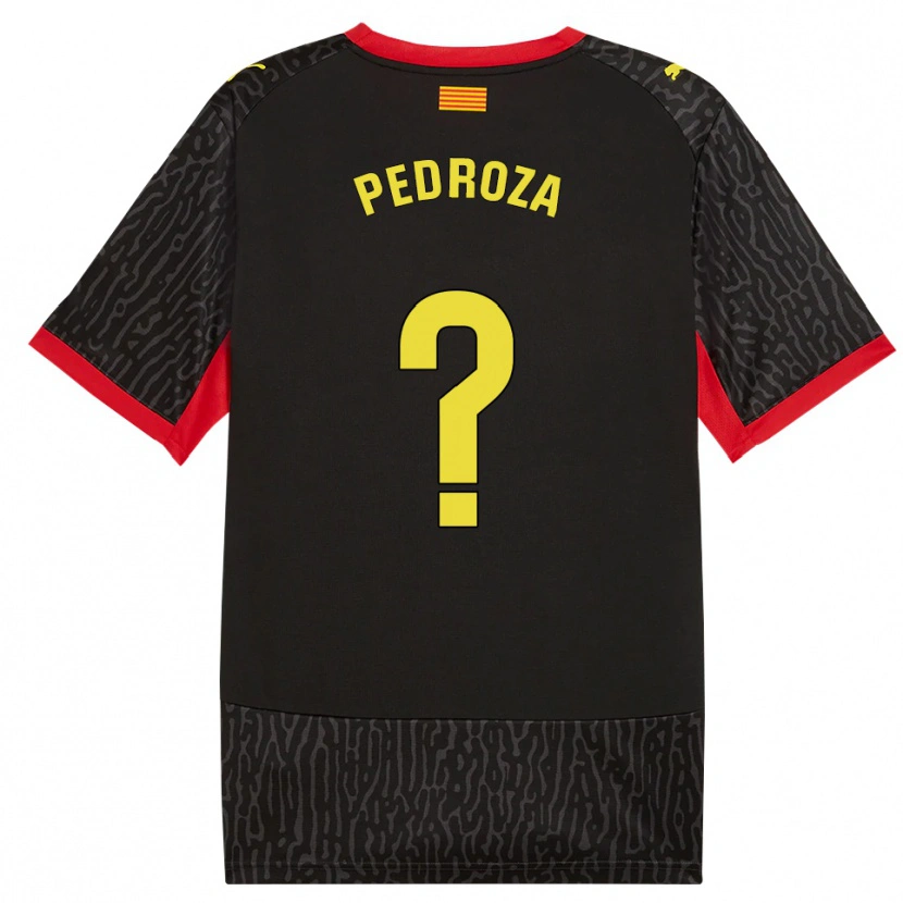 Danxen Kinder Gerardo Pedroza #0 Schwarz Gelb Rot Auswärtstrikot Trikot 2026/27 T-Shirt