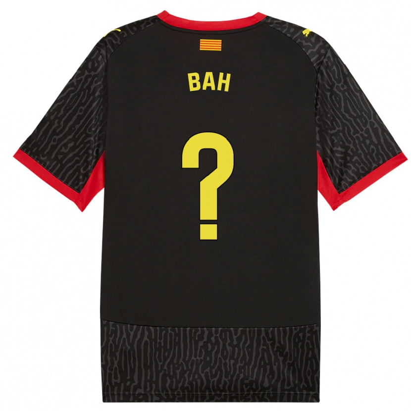 Danxen Kinder Mousta Bah #0 Schwarz Gelb Rot Auswärtstrikot Trikot 2026/27 T-Shirt