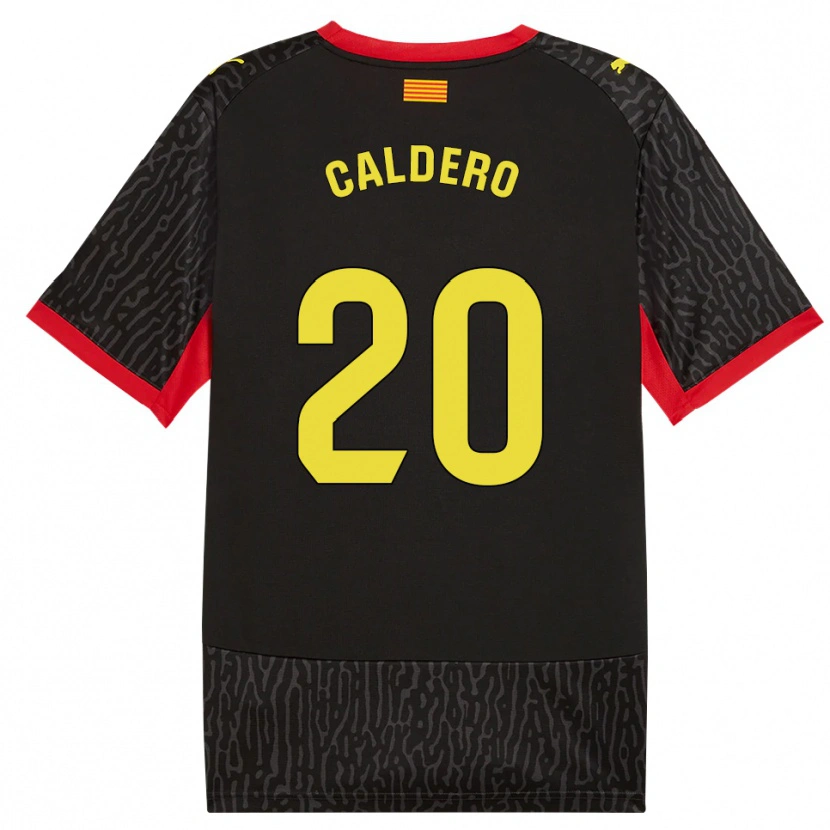 Danxen Kinder Nil Caldero #20 Schwarz Gelb Rot Auswärtstrikot Trikot 2026/27 T-Shirt