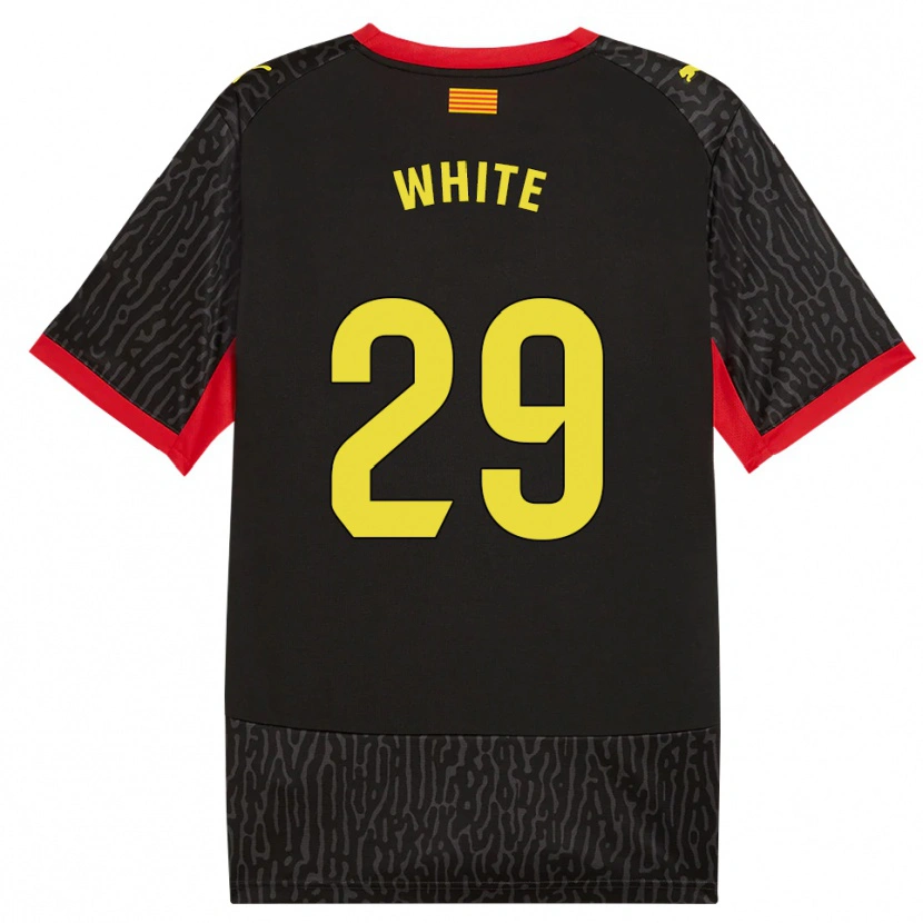 Danxen Kinder Lou White #29 Schwarz Gelb Rot Auswärtstrikot Trikot 2026/27 T-Shirt