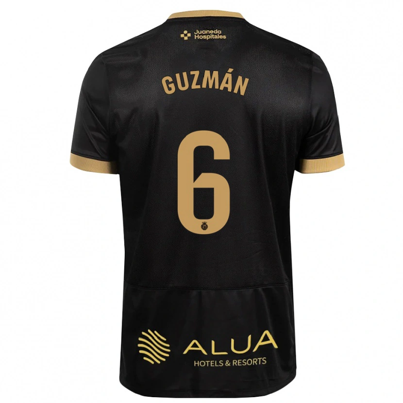 Danxen Kinder Samuel Guzmán #6 Schwarz Sandbraun Burly Wood Auswärtstrikot Trikot 2026/27 T-Shirt