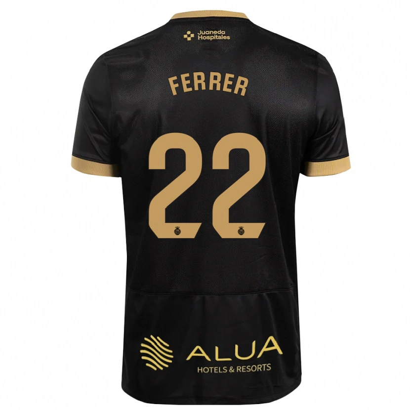 Danxen Kinder David Ferrer #22 Schwarz Sandbraun Burly Wood Auswärtstrikot Trikot 2026/27 T-Shirt