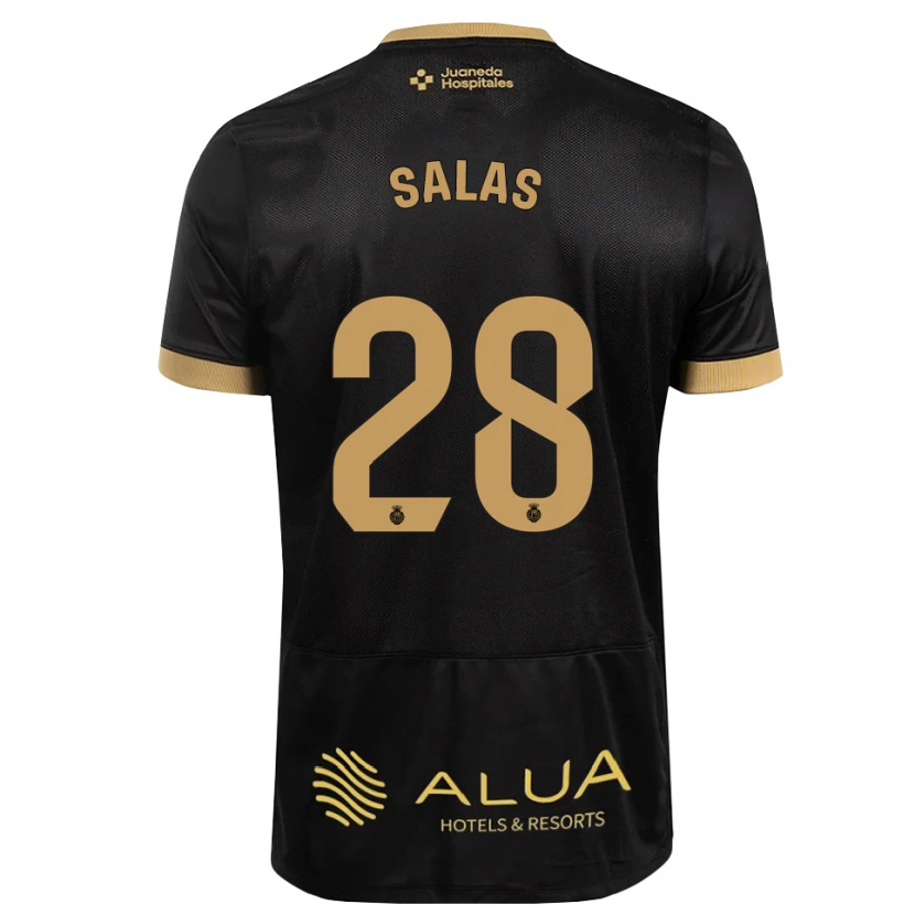 Danxen Kinder Jan Salas #28 Schwarz Sandbraun Burly Wood Auswärtstrikot Trikot 2026/27 T-Shirt