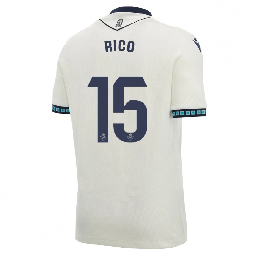 Danxen Kinder Diego Rico #15 Weiß Schwarz Hellblau Auswärtstrikot Trikot 2026/27 T-Shirt