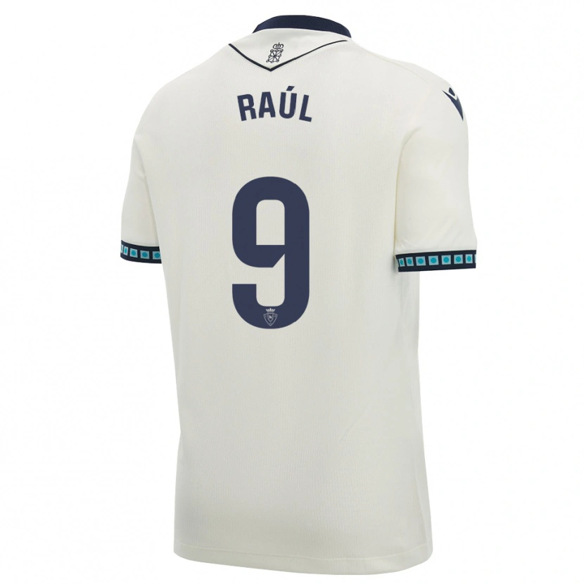 Danxen Kinder Raúl García #9 Weiß Schwarz Hellblau Auswärtstrikot Trikot 2026/27 T-Shirt