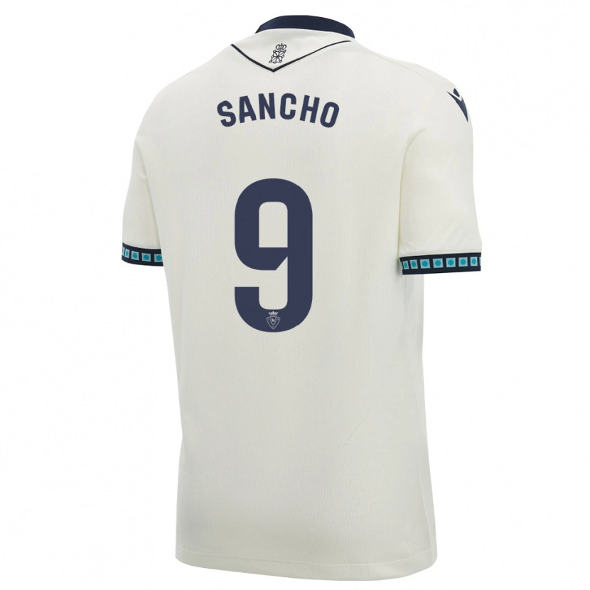 Danxen Kinder Dani Sancho #9 Weiß Schwarz Hellblau Auswärtstrikot Trikot 2026/27 T-Shirt