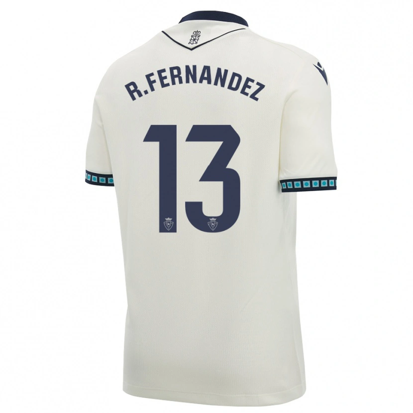 Danxen Kinder Rafa Fernández #13 Weiß Schwarz Hellblau Auswärtstrikot Trikot 2026/27 T-Shirt