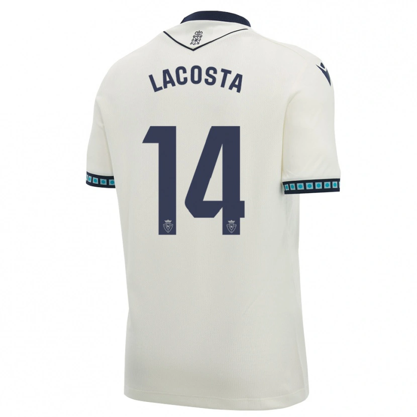 Danxen Kinder Iara Lacosta Sanchez #14 Weiß Schwarz Hellblau Auswärtstrikot Trikot 2026/27 T-Shirt