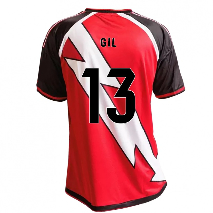 Danxen Kinder Juanpe Gil #13 Rot Schwarz Weiß Auswärtstrikot Trikot 2026/27 T-Shirt