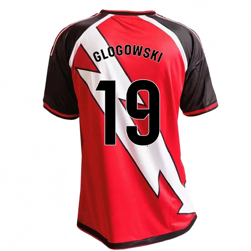 Danxen Kinder Wiktor Glogowski #19 Rot Schwarz Weiß Auswärtstrikot Trikot 2026/27 T-Shirt