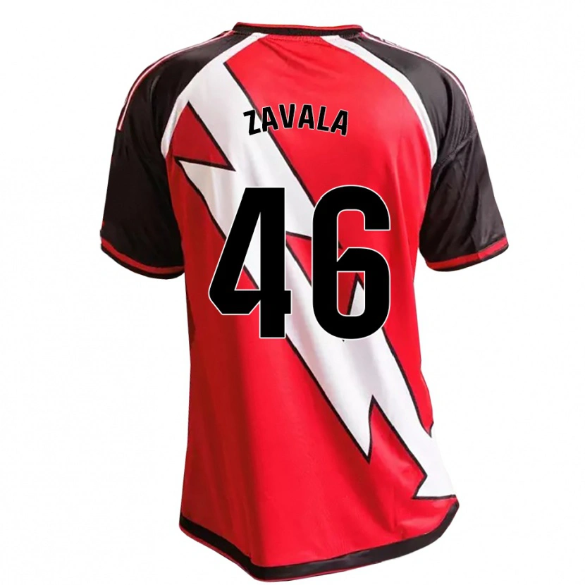 Danxen Kinder Andrés Zavala #46 Rot Schwarz Weiß Auswärtstrikot Trikot 2026/27 T-Shirt