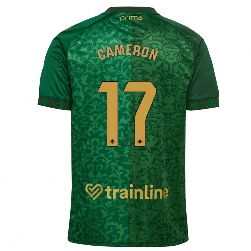 Danxen Kinder Tiffany Cameron #17 Waldgrün Dunkelgoldrute Auswärtstrikot Trikot 2026/27 T-Shirt