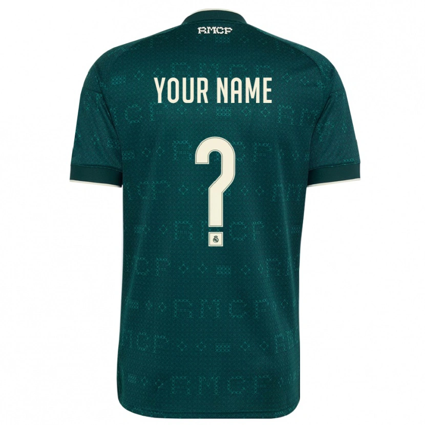 Danxen Kinder Ihren Namen #0 Dunkelgrauweiß Auswärtstrikot Trikot 2026/27 T-Shirt