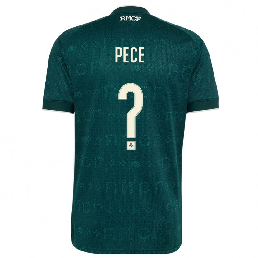 Danxen Kinder Pece #0 Dunkelgrauweiß Auswärtstrikot Trikot 2026/27 T-Shirt