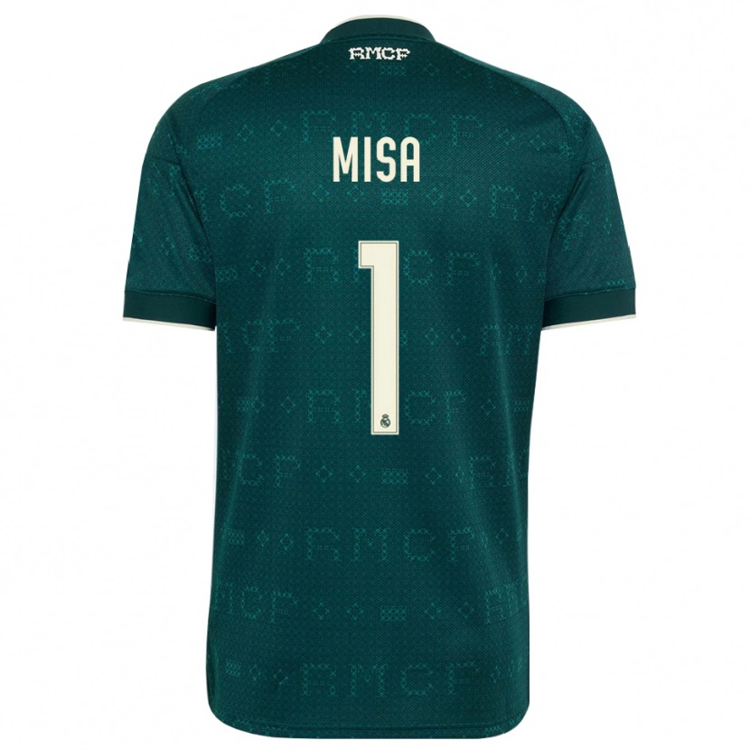 Danxen Kinder Misa Rodríguez #1 Dunkelgrauweiß Auswärtstrikot Trikot 2026/27 T-Shirt
