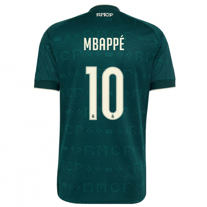 Danxen Kinder Kylian Mbappé #10 Dunkelgrauweiß Auswärtstrikot Trikot 2026/27 T-Shirt
