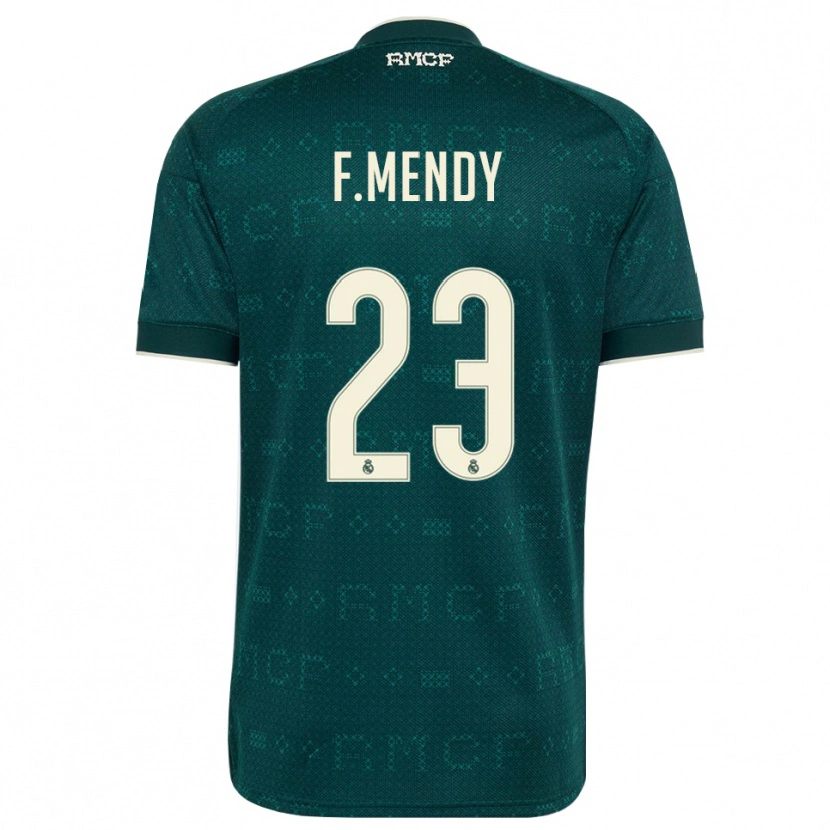 Danxen Kinder Ferland Mendy #23 Dunkelgrauweiß Auswärtstrikot Trikot 2026/27 T-Shirt