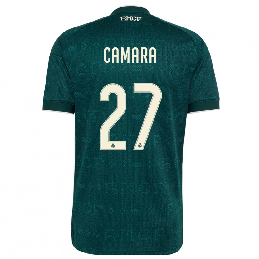 Danxen Kinder Kalifa Camara #27 Dunkelgrauweiß Auswärtstrikot Trikot 2026/27 T-Shirt