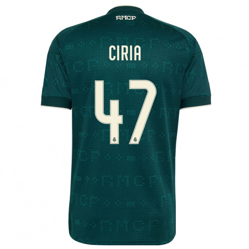 Danxen Kinder Alexis Ciria #47 Dunkelgrauweiß Auswärtstrikot Trikot 2026/27 T-Shirt