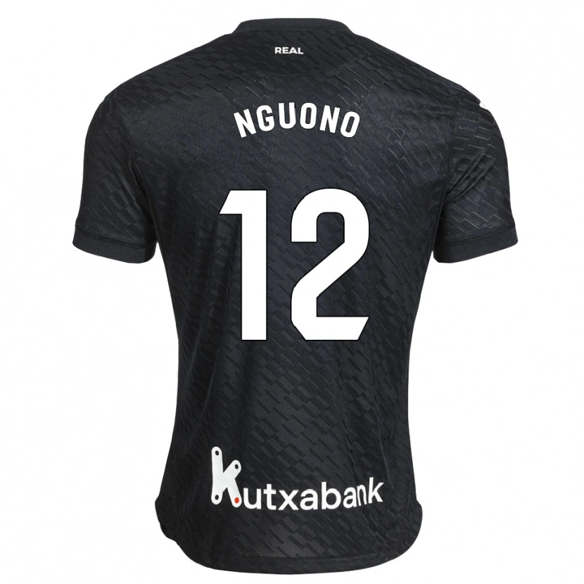 Danxen Kinder Job Ochieng #12 Schwarz Weiß Auswärtstrikot Trikot 2026/27 T-Shirt