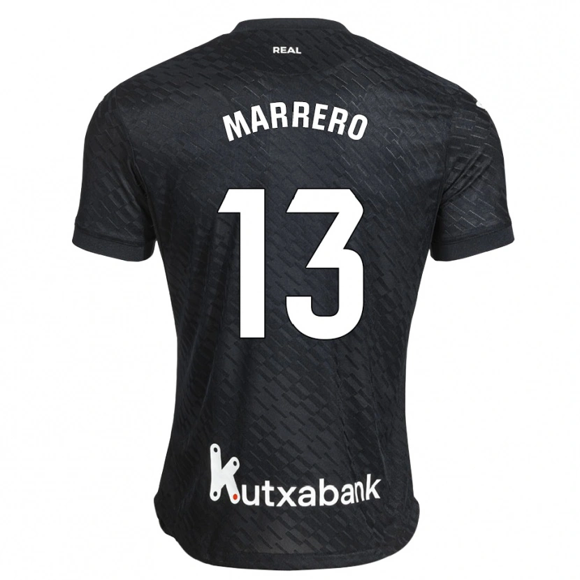 Danxen Kinder Unai Marrero #13 Schwarz Weiß Auswärtstrikot Trikot 2026/27 T-Shirt