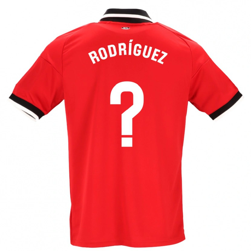 Danxen Kinder René Rodríguez #0 Schwarz Weiß Rot Auswärtstrikot Trikot 2026/27 T-Shirt