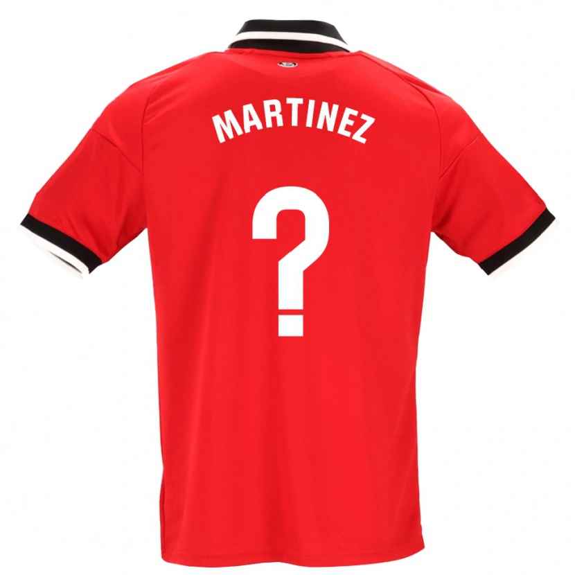 Danxen Kinder Mario Martínez #0 Schwarz Weiß Rot Auswärtstrikot Trikot 2026/27 T-Shirt