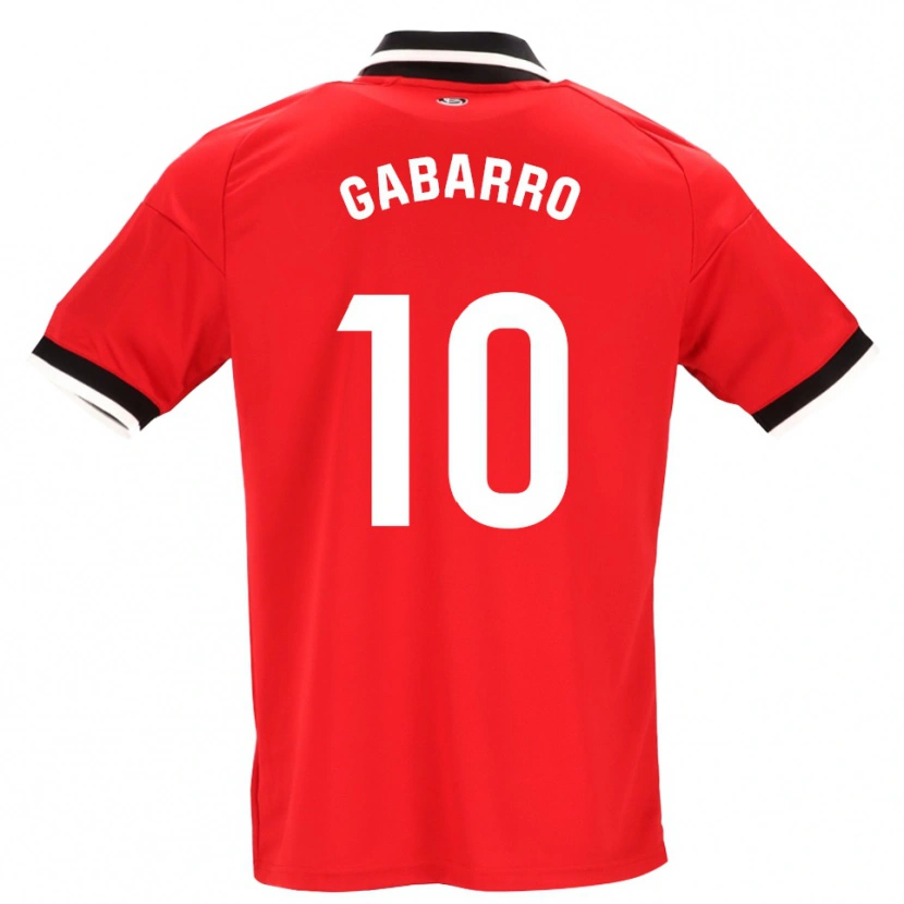 Danxen Kinder María Inmaculada Gabarro Romero #10 Schwarz Weiß Rot Auswärtstrikot Trikot 2026/27 T-Shirt