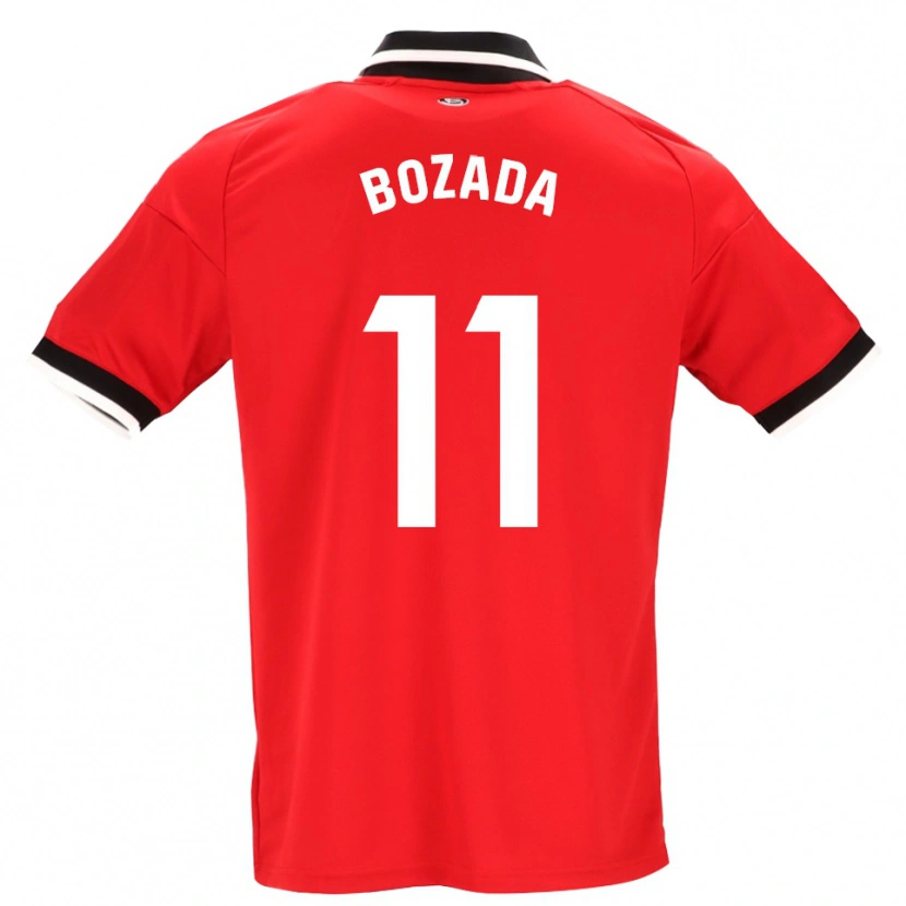 Danxen Kinder José Antonio Bozada #11 Schwarz Weiß Rot Auswärtstrikot Trikot 2026/27 T-Shirt