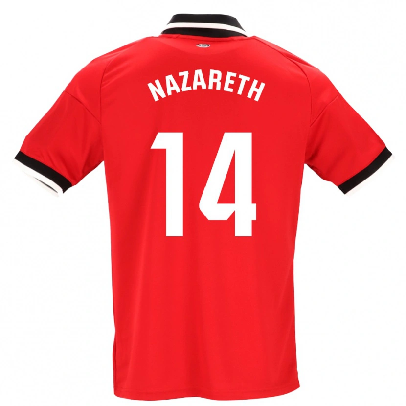 Danxen Kinder Nazareth Martín #14 Schwarz Weiß Rot Auswärtstrikot Trikot 2026/27 T-Shirt