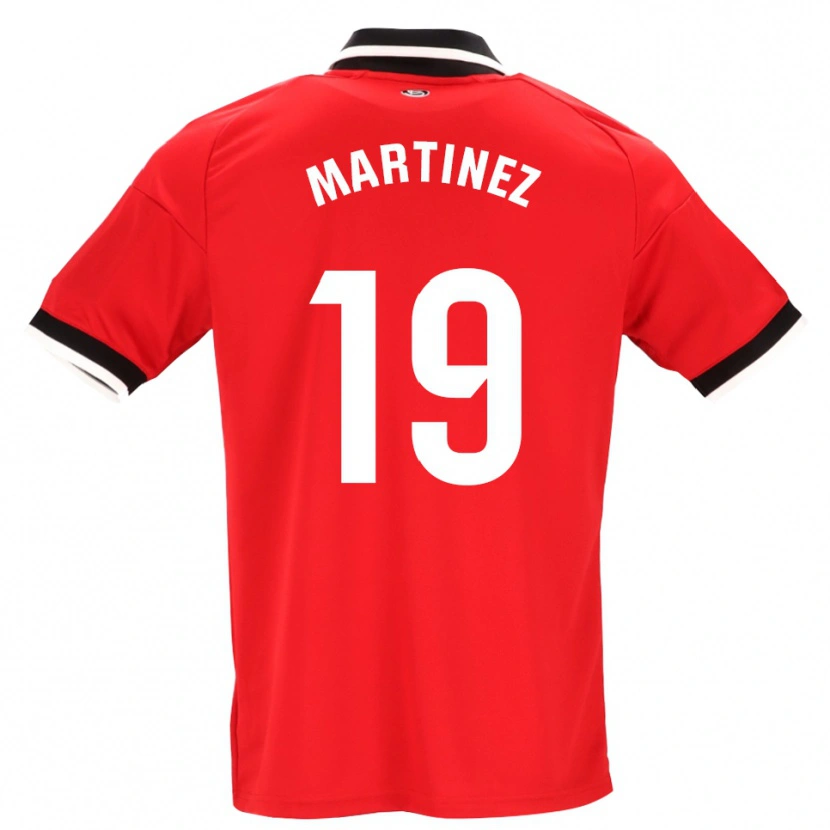 Danxen Kinder Gabri Martinez #19 Schwarz Weiß Rot Auswärtstrikot Trikot 2026/27 T-Shirt