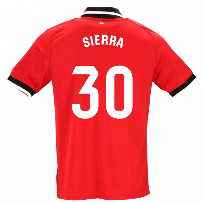 Danxen Kinder Miguel Sierra #30 Schwarz Weiß Rot Auswärtstrikot Trikot 2026/27 T-Shirt
