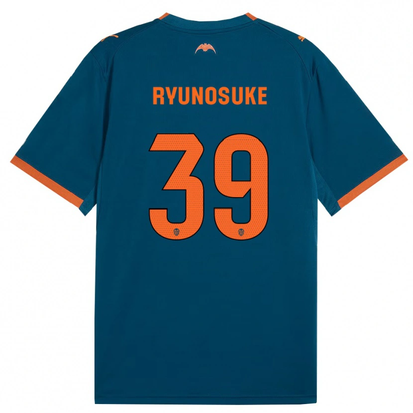 Danxen Kinder Ryunosuke Sato #39 Stahlblau Orange Auswärtstrikot Trikot 2026/27 T-Shirt