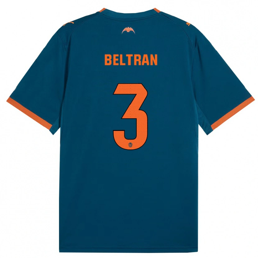 Danxen Kinder Bea Beltran #3 Stahlblau Orange Auswärtstrikot Trikot 2026/27 T-Shirt