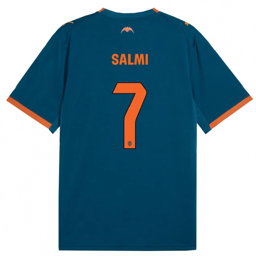 Danxen Kinder Iina Salmi #7 Stahlblau Orange Auswärtstrikot Trikot 2026/27 T-Shirt