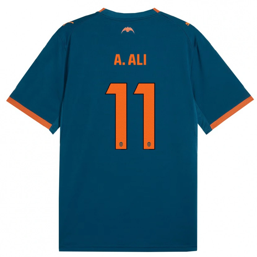 Danxen Kinder Amirah Ali #11 Stahlblau Orange Auswärtstrikot Trikot 2026/27 T-Shirt
