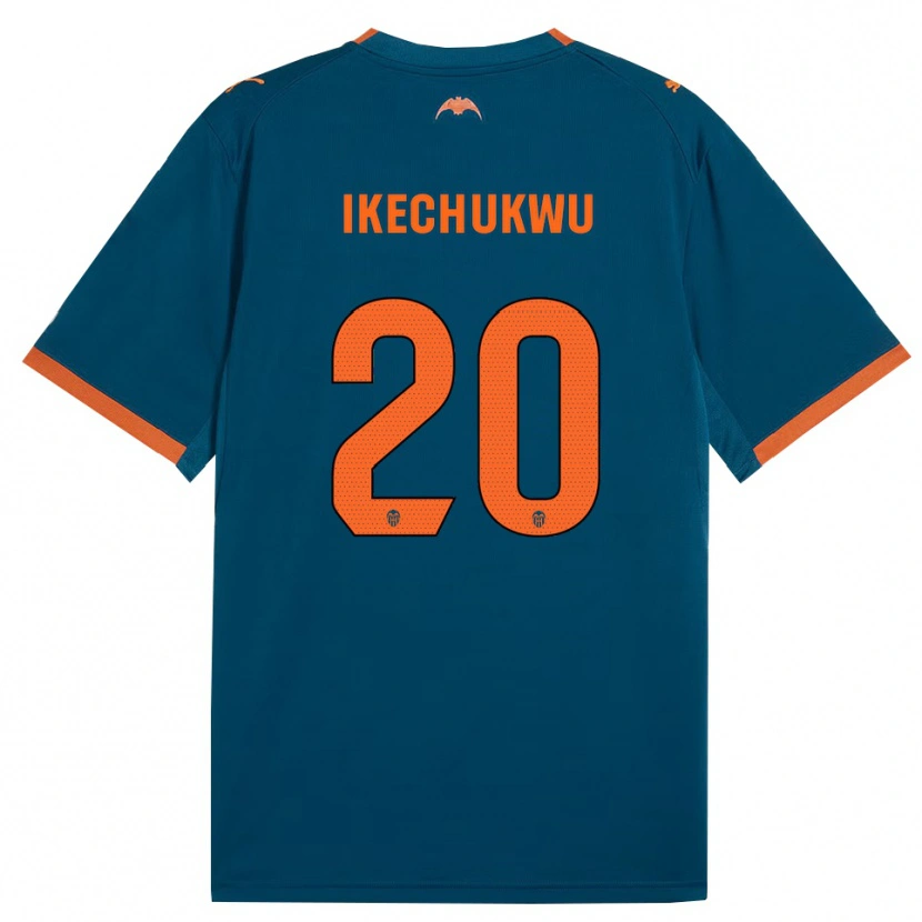 Danxen Kinder Jerry Ikechukwu #20 Stahlblau Orange Auswärtstrikot Trikot 2026/27 T-Shirt