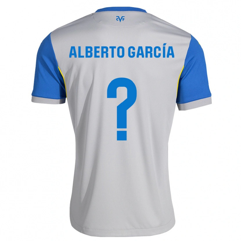 Danxen Kinder Alberto García #0 Dodgerblau Grau Auswärtstrikot Trikot 2026/27 T-Shirt