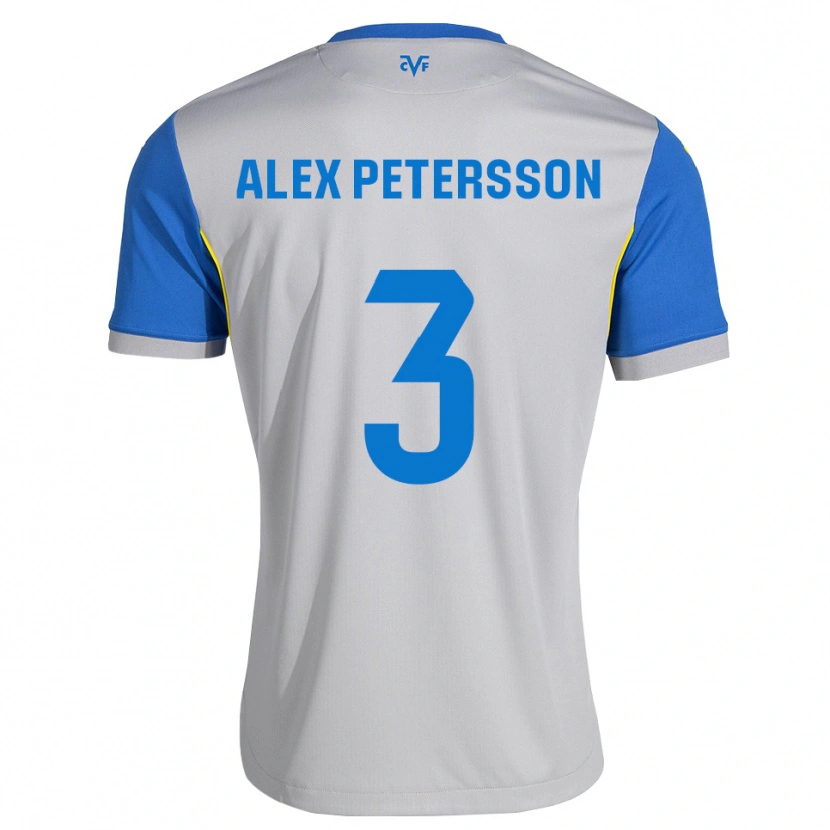 Danxen Kinder Max Petersson #3 Dodgerblau Grau Auswärtstrikot Trikot 2026/27 T-Shirt