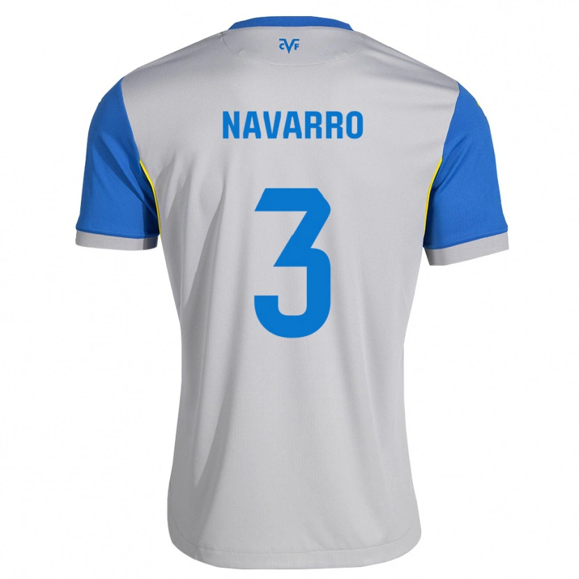 Danxen Kinder Pablo Navarro #3 Dodgerblau Grau Auswärtstrikot Trikot 2026/27 T-Shirt