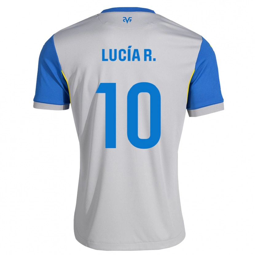 Danxen Kinder Lucía Romero #10 Dodgerblau Grau Auswärtstrikot Trikot 2026/27 T-Shirt