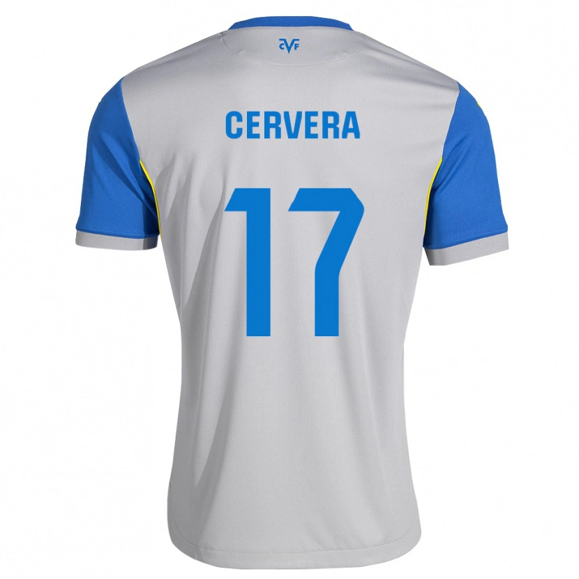 Danxen Kinder Mario Cervera #17 Dodgerblau Grau Auswärtstrikot Trikot 2026/27 T-Shirt